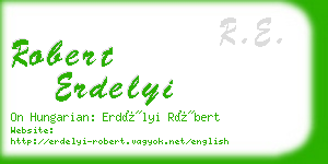 robert erdelyi business card